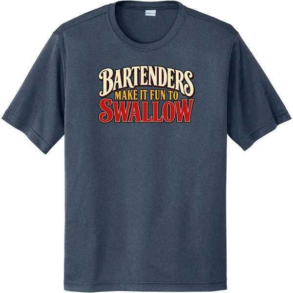 Bartenders Make It Fun to Swallow - True Navy Heather