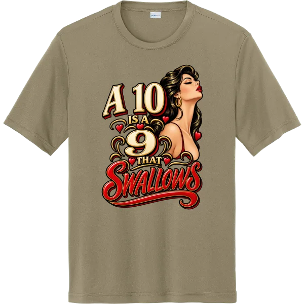 A 10 Is a 9 That Swallows - Coyote Brown