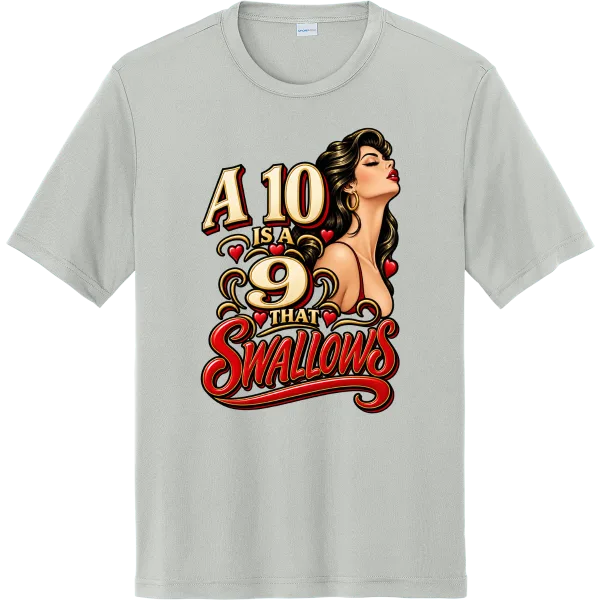 A 10 Is a 9 That Swallows - Silver