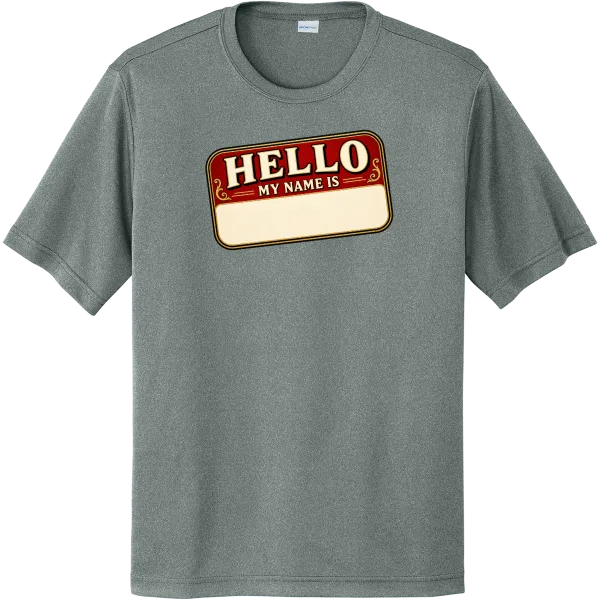 Hello, My Name Is - Grey Concrete Heather