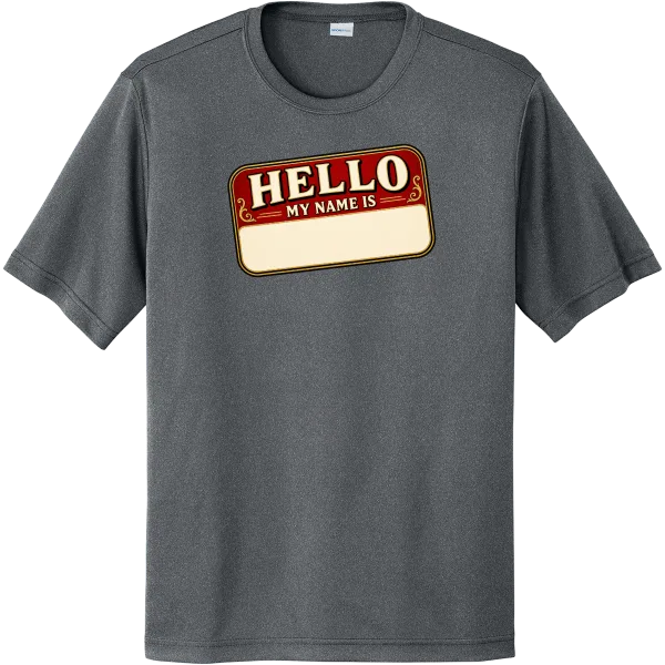 Hello, My Name Is - Iron Grey Heather